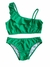 Bikini un hombro con volado por delante - Verde