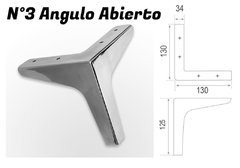 Patas de Aluminio N°3 "Angulo Abierto"