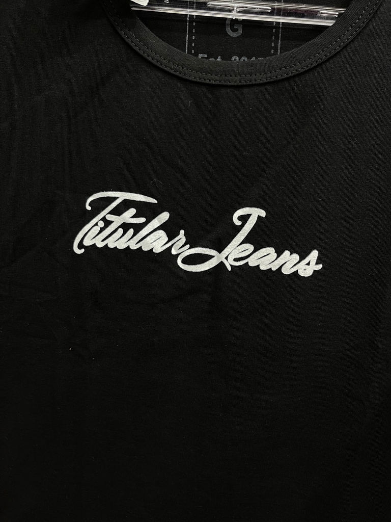 Camiseta Titular Jeans Preta - Comprar em PTGSTORE