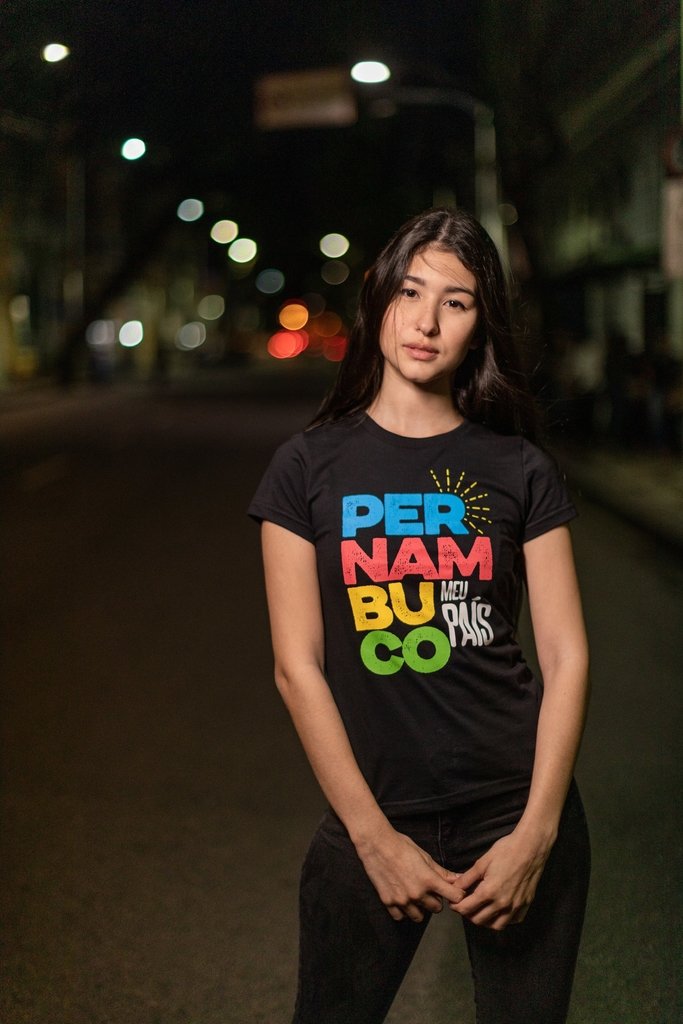 Camisa Pernambuco Meu País (Preta) - Recife Ordinário