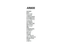 Control remoto Mod AR800 -Alaska-BGH-Carrier - Climatización Polar