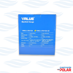 Manifold Value Mod VMG-410a -R22/404a/407a -Mangueras y Adaptador-Maletin - Climatización Polar