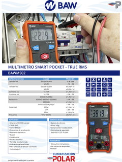 Multimetro Digital Smart Pocket BAW mod BAWMS02 - comprar online