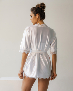 ROBE ACETINADO COM RENDA SWEET - comprar online