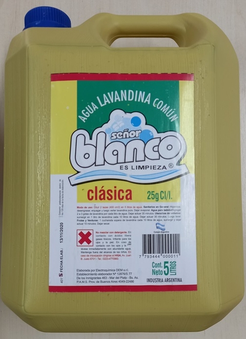 LAVANDINA SR. BLANCO x 5 Lts