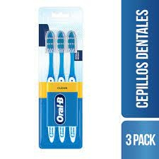 ORAL-B 123 CLEAN cepillo dental medio x 3