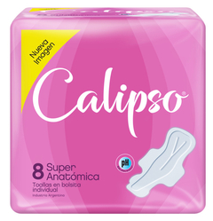 CALIPSO 101799 toallitas cola less c/alas x8