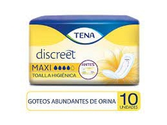 TENA MUJER toallas incontinenecia maxi x10
