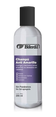 BIFERDIL ANTI AMARILLO champu x295