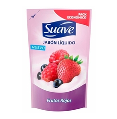 SUAVE jabon liq.sachet x220 FRUTOS ROJOS