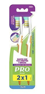 PRO PLUS CUID.ENCIAS cepillo dental suave 2 x 1