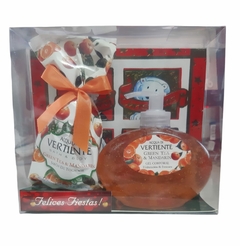 A.DI VERTIENTE BOX NAVIDAD gel corp + jabon GREEN TEA & MANDARINA