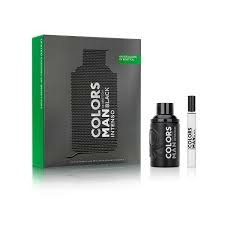 BENETTON COLORS MAN BLACK INTENSO edp x 100 + edp x 10 ml