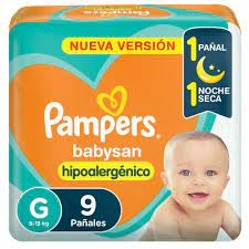 PAMPERS BABYSAN HIPOALERG grande x 9