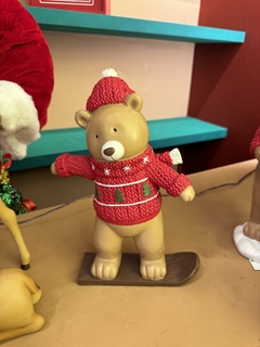 Ursinho em Pé com Suéter Vermelho Snowboard 28cm - PRÉ-VENDA - comprar online