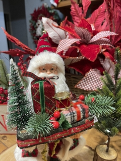 Papai Noel c/ presentes 30cm - loja online