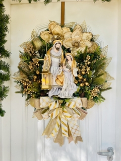 Guirlanda De Natal Sagrada Família C/ Led 65cm - loja online