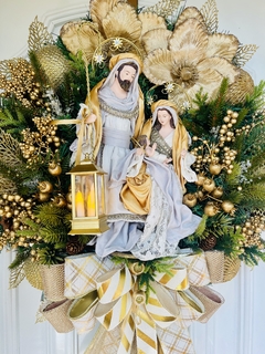 Guirlanda De Natal Sagrada Família C/ Led 65cm - comprar online
