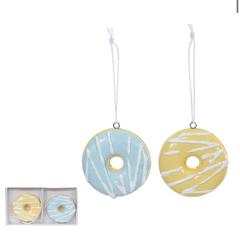 Conjunto 2 Donuts Amarelo e Azul 5cm - PRÉ-VENDA - comprar online