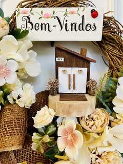 Guirlanda Bem-Vindos Flores Do Campo 39cm c/ casinha - loja online