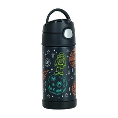 GARRAFA TERMICA THERMOS ESPAÇO PRETA 355ML - BRILHA NO ESCURO - comprar online