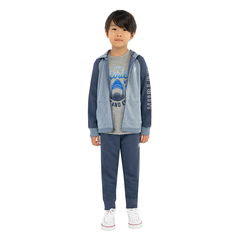 Conjunto 3 peças HURLEY azul infantil