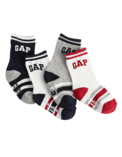 Kit Meias GAP LOGO 4 pares