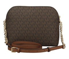 Bolsa Transversal Michael Kors Jet Set Dome Marrom - comprar online