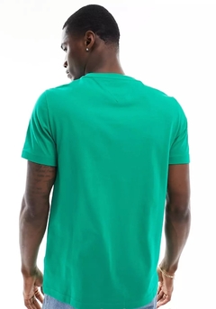 Camiseta Tommy Hilfiger Masculino Verde logo bordado - Tamanho M - Importados Baby da Ju