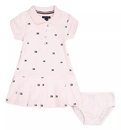 Conjunto Vestido Tommy Hilfiger Baby com calcinha Rosa - comprar online