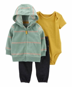 Conjunto Inverno Fleece Verde Carter's