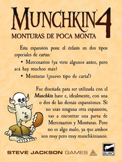Munchkin 4 - Monturas de Poca Monta (EXPANSIÓN) - comprar online