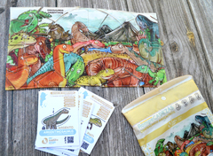 ROMPECABEZAS PUZZLE 36 PIEZAS - Dinosaurios Argentinos (+ cartas) - comprar online