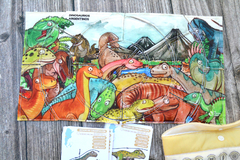 ROMPECABEZAS PUZZLE 36 PIEZAS - Dinosaurios Argentinos (+ cartas)