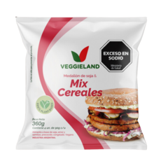 VEGGIELAND - MEDALLON DE SOJA MIX DE CEREALES (Lino, Chia, Sesamo y Girasol) - comprar online