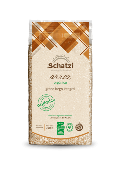 ARROZ GRANO LARGO INTEGRAL - SCHATZI - ORGÁNICO