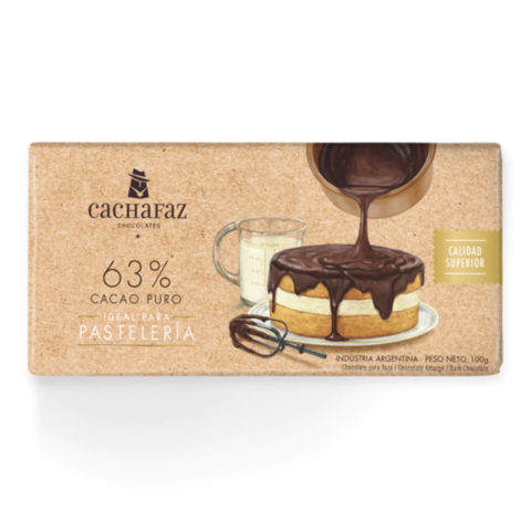 CACHAFAZ - CHOCOLATE 63% PASTELERIA 100g