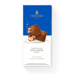 CACHAFAZ - CHOCOLATE CON LECHE Y AVELLANAS PARTIDAS 100g