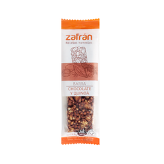 ZAFRAN - BARRA CHOCOLATE Y QUINOA VEGANAS 28GR