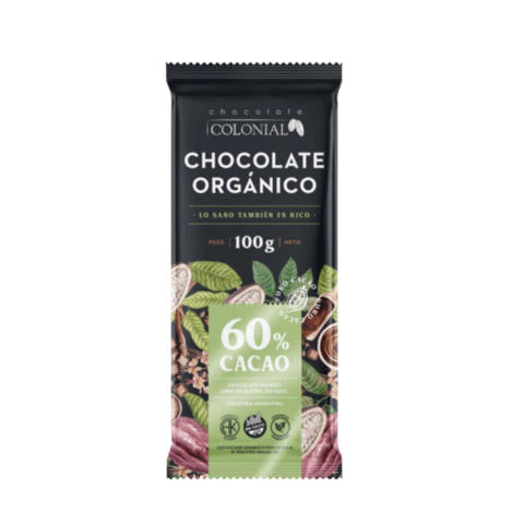 COLONIAL - CHOCOLATE ORGÁNICO 60% - 100g