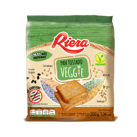 RIERA - TOSTADA VEGANA 200gr