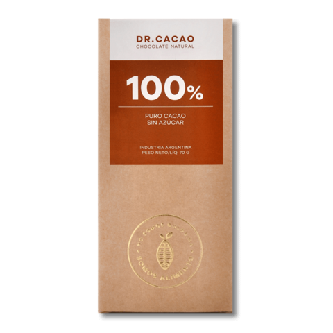 DR. CACAO - CHOCOLATE AL 100% SIN AZUCAR