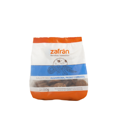 ZAFRAN - GALLETITA ALGARROBA, PASAS Y GIRASOL 150G