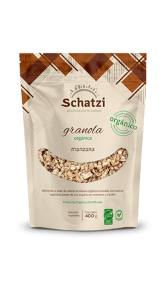 GRANOLA CON MANZANA ORGÁNICA - SCHATZI (400G)