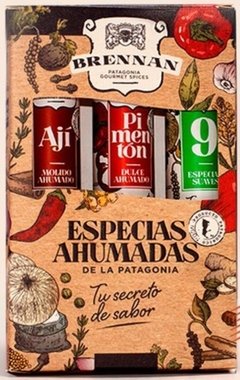 CAJA #3 de especias: AJÍ, PIMENTÓN Y 9 ESPECIAS - BRENNAN