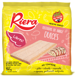 Tostadas De Arroz Dulces Sin TACC - RIERA - comprar online