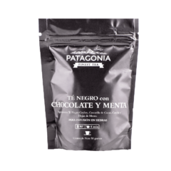 PATAGONIA - TE HEBRAS ZIP TE NEGRO CON MENTA Y CHOCOLATE