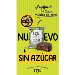 HAPPY FOOD - ALFAJOR COCO Y DULCE DE LECHE SIN AZUCAR