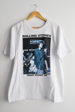 Remera Mick Jagger (Blanca)