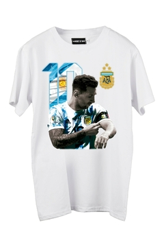 Remera Messi 10 God (Nevada,Negra o Blanca) - comprar online